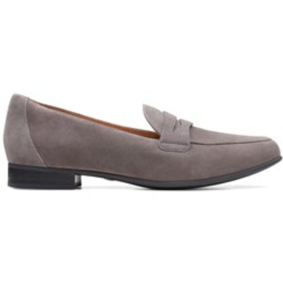 Clarks Unstructured Un Blush Go Grey Suede Loafers | Size 10 - Picture 4 of 12